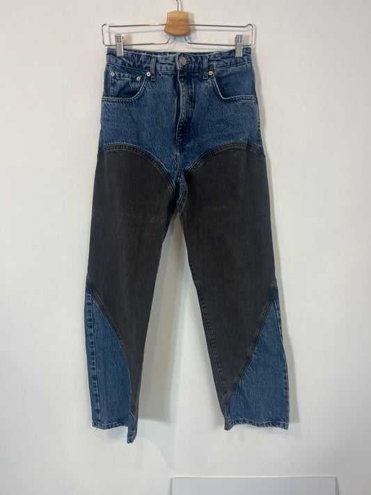 BIMBA Y LOLA. Denim recto bicolor. T 38