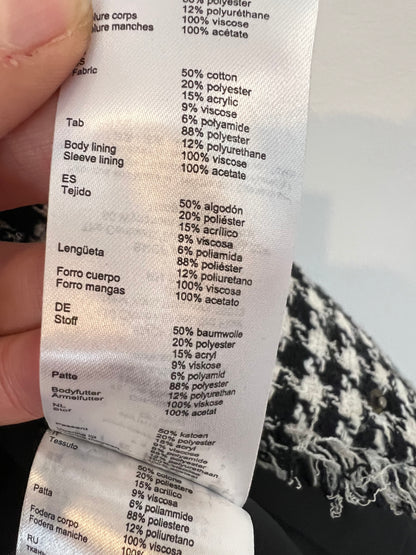 CLAUDIE PIERLOT. Chaqueta tweed pata de gallo. T 38