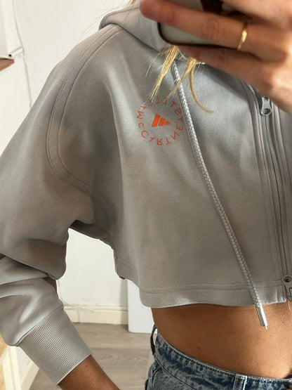 ADIDAS by STELLA McCARTNEY. Sudadera gris cropped. T XS