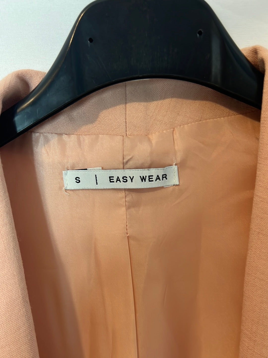 EASY WEAR. Blazer rosa claro  fluida. T S