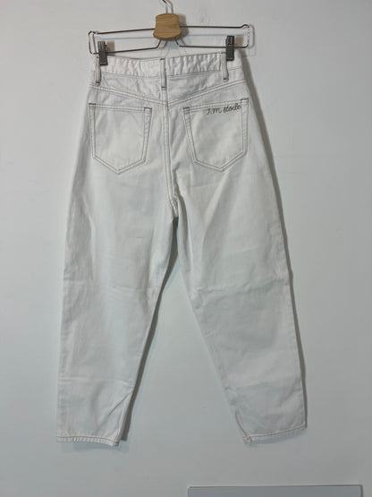 ISABEL MARANT. White denim trousers, size 34