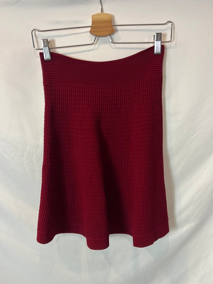 SANDRO. Total look burdeos textura T.1(s) tara