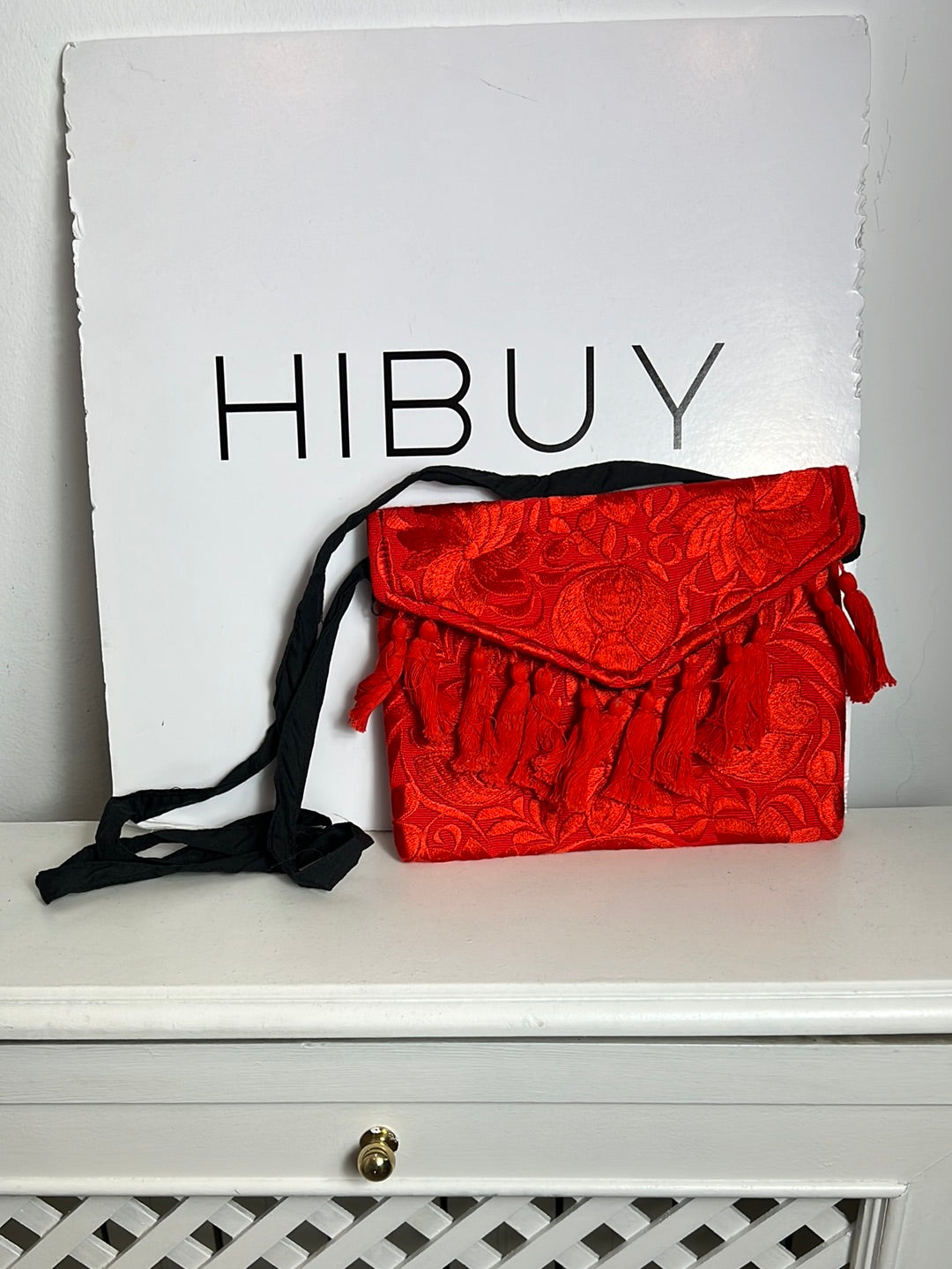 OTRAS. Bolso cartera rojo  textura