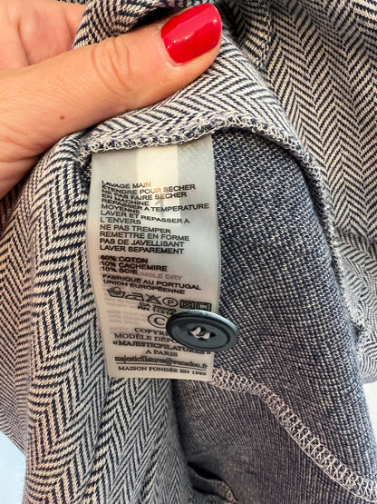 MAJESTIC FILALTURES. Blazer gris espiga T.1S