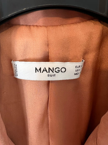 MANGO. Traje de chaqueta teja T.m/l