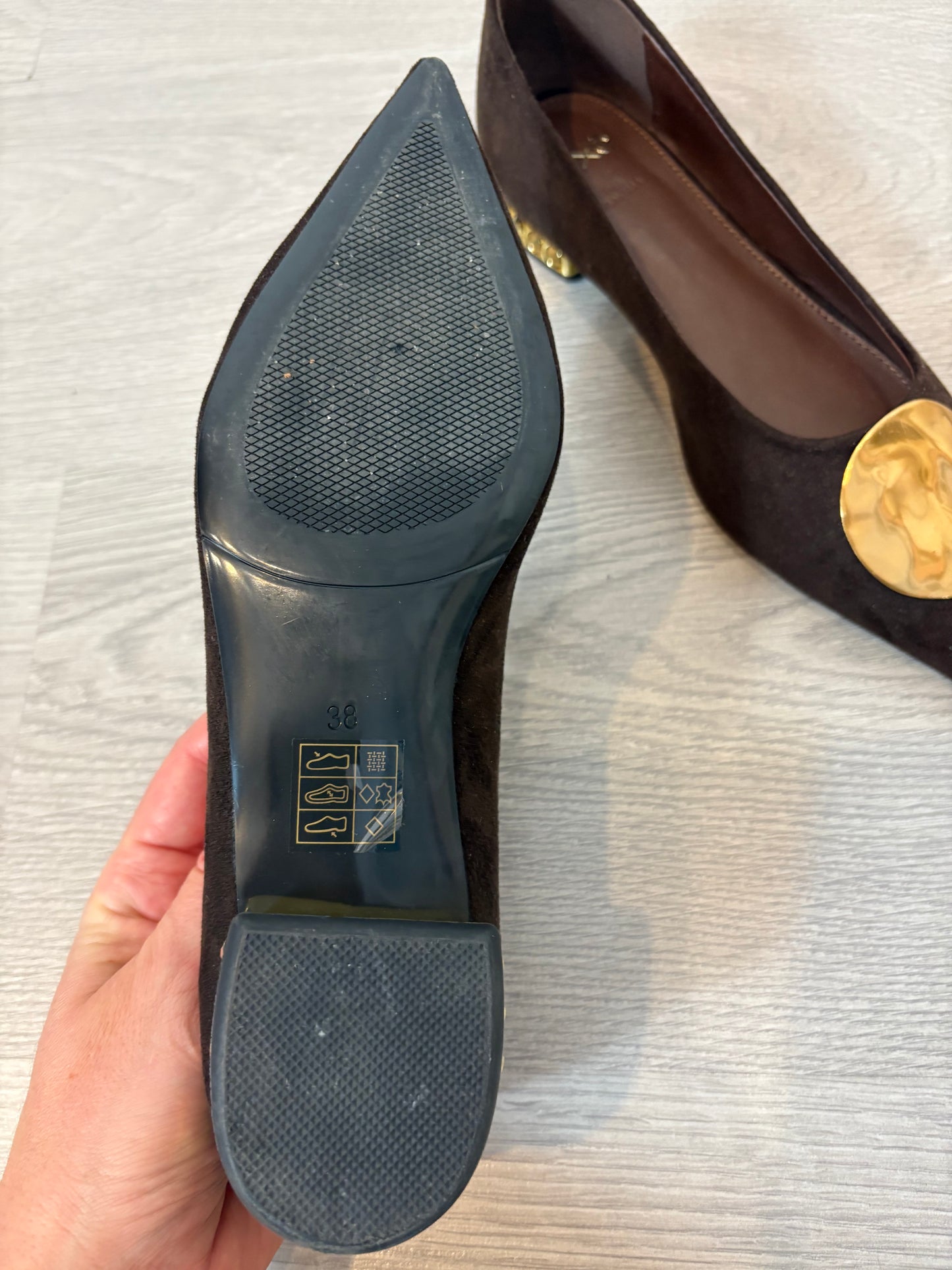 ZARA. Long brown dress TM