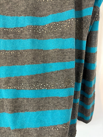 ZADIG & VOLTAIRE. Jersey cashmere rayas