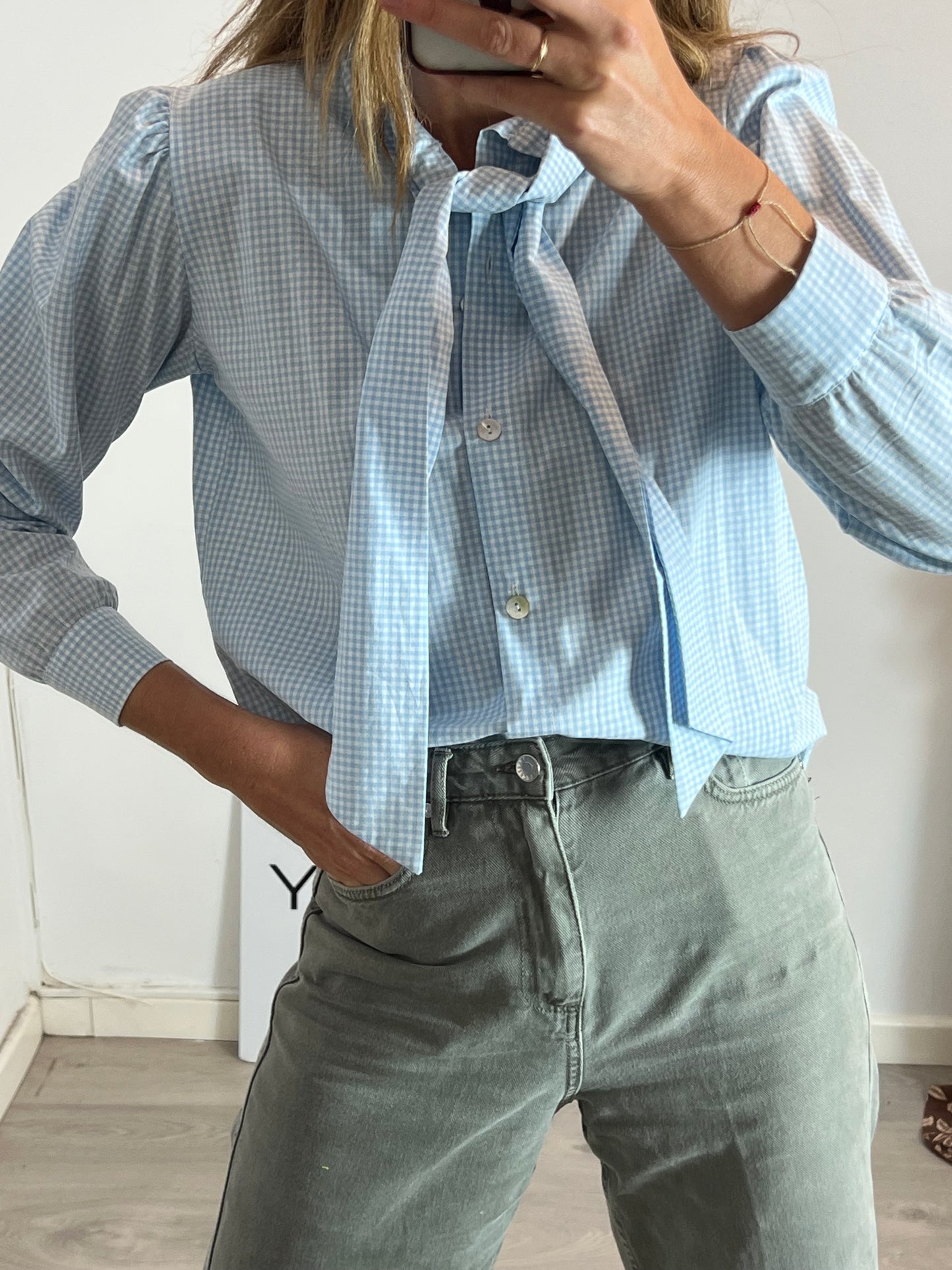 POPPELIN. Gingham blouse Tm