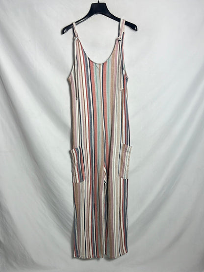 ZARA. Striped jumpsuit in colors. TS