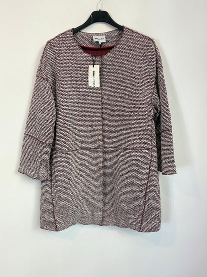 BIMBA Y LOLA. chaqueta textura burdeos
