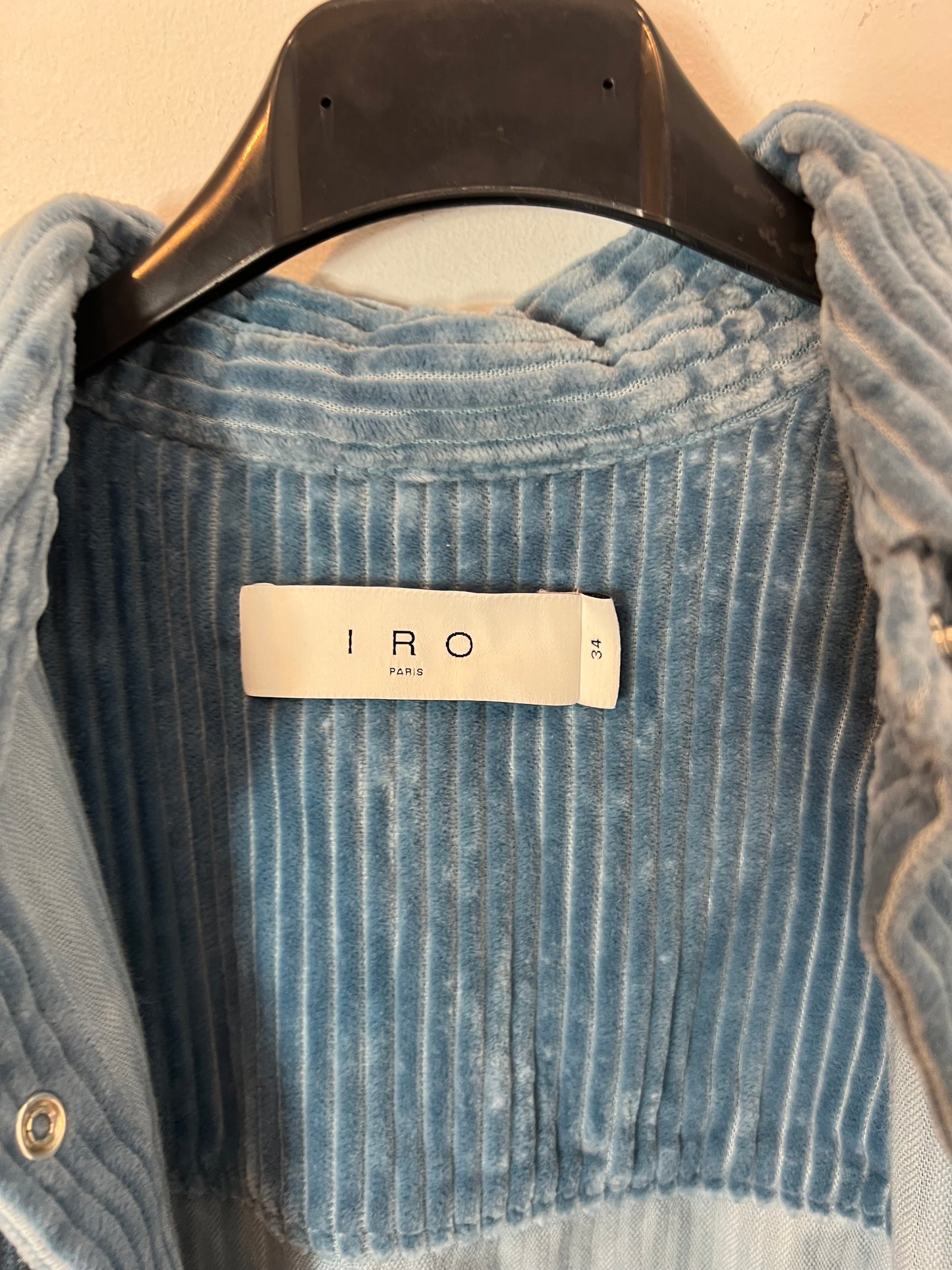 IRO. sobrecamisa pana azul T.34