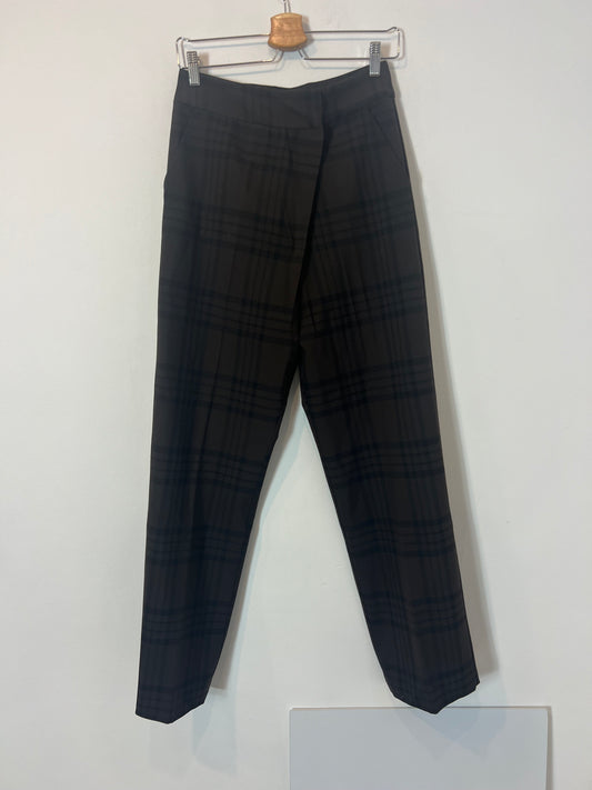 ZARA. Pantalón pinzas cuadros. T XS