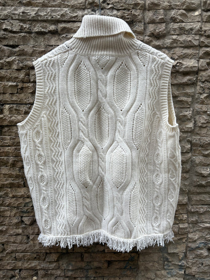 BALLANTYNE. Jersey lana beige flecos T.38