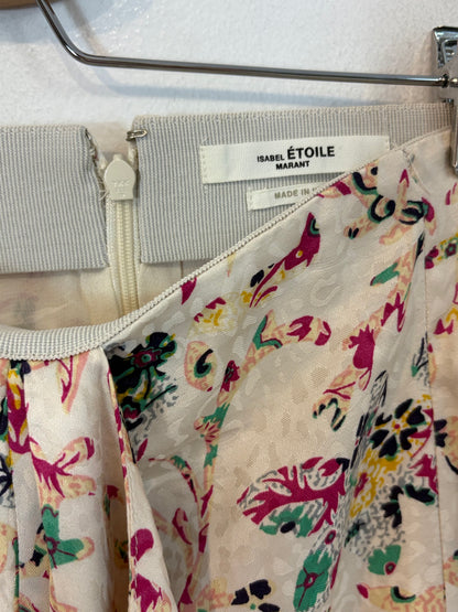ISABEL MARANT ÉTOILE. Falda larga estampada fruncido