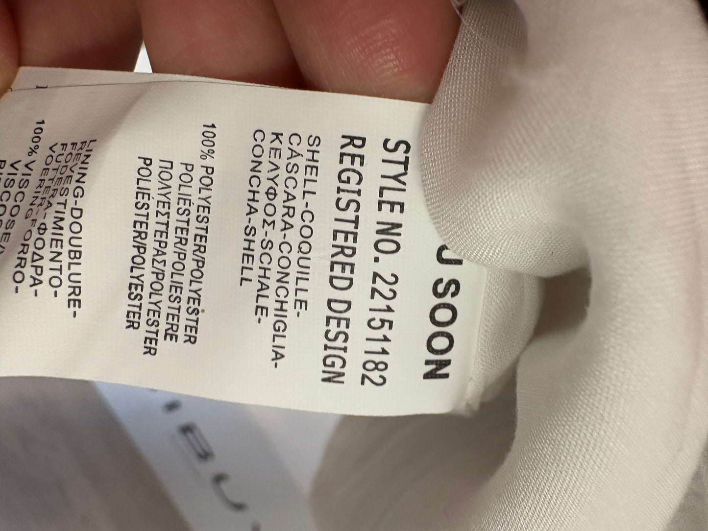 SEE U  SOON. Blazer rosa jaspeada