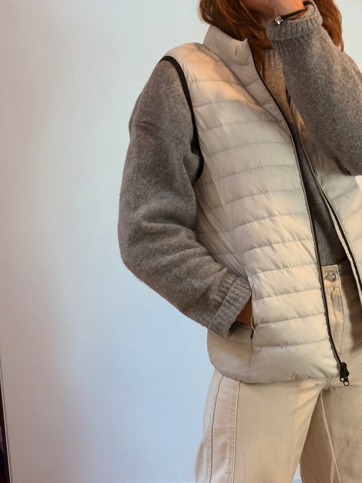 ECOALF. Plumas sin mangas beige