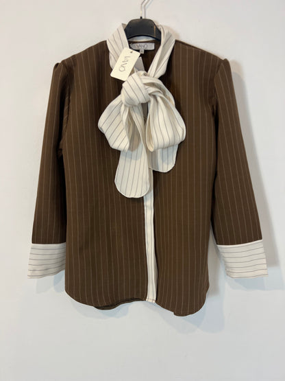 VANÓ. Brown striped blouse T.xs