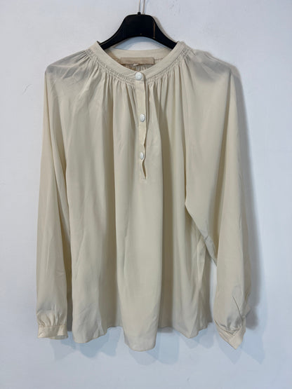 VANESSABRUNO. Beige silk blouse T.36