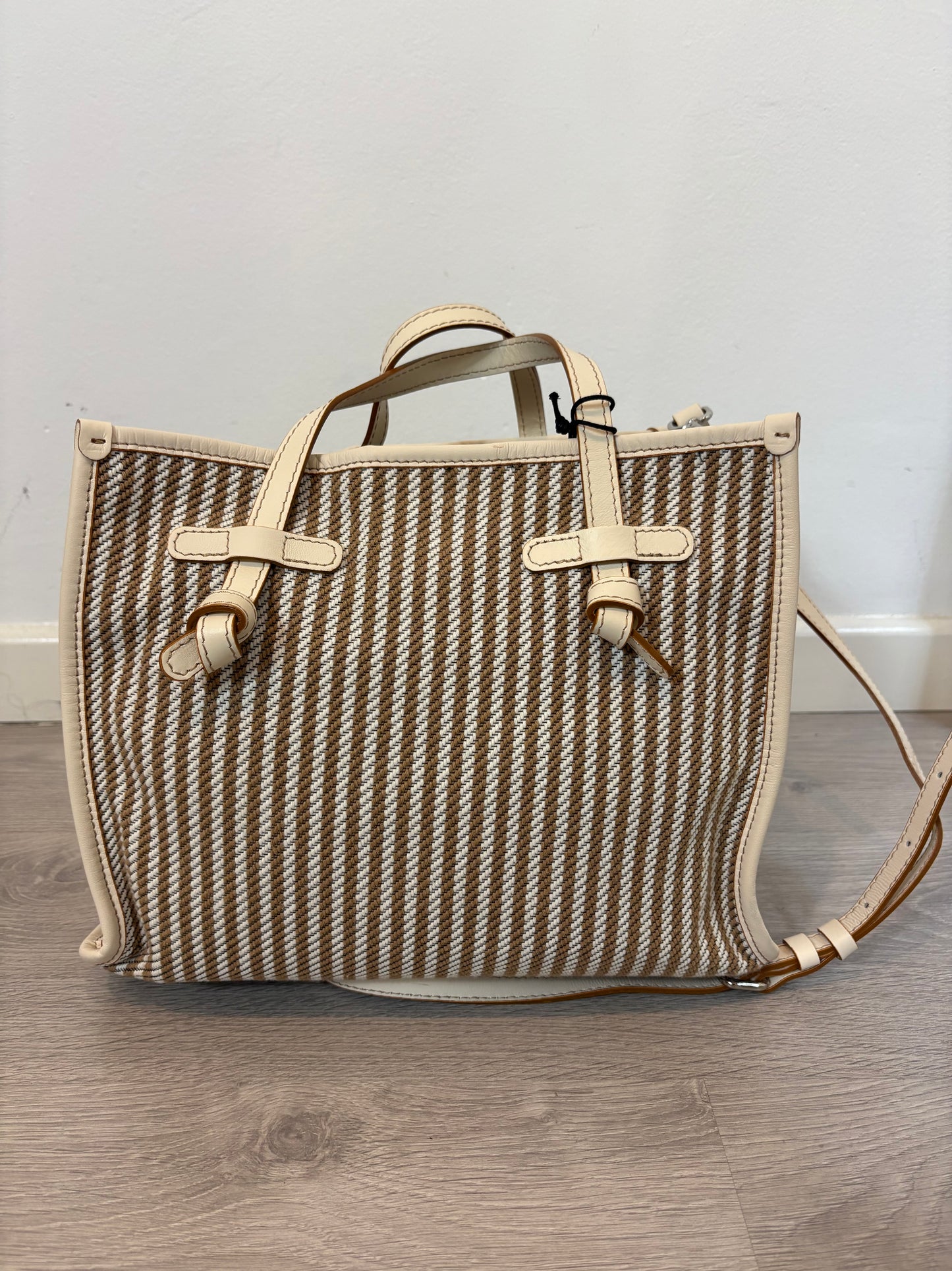 GIANNI CHIARINI. Striped shopper bag