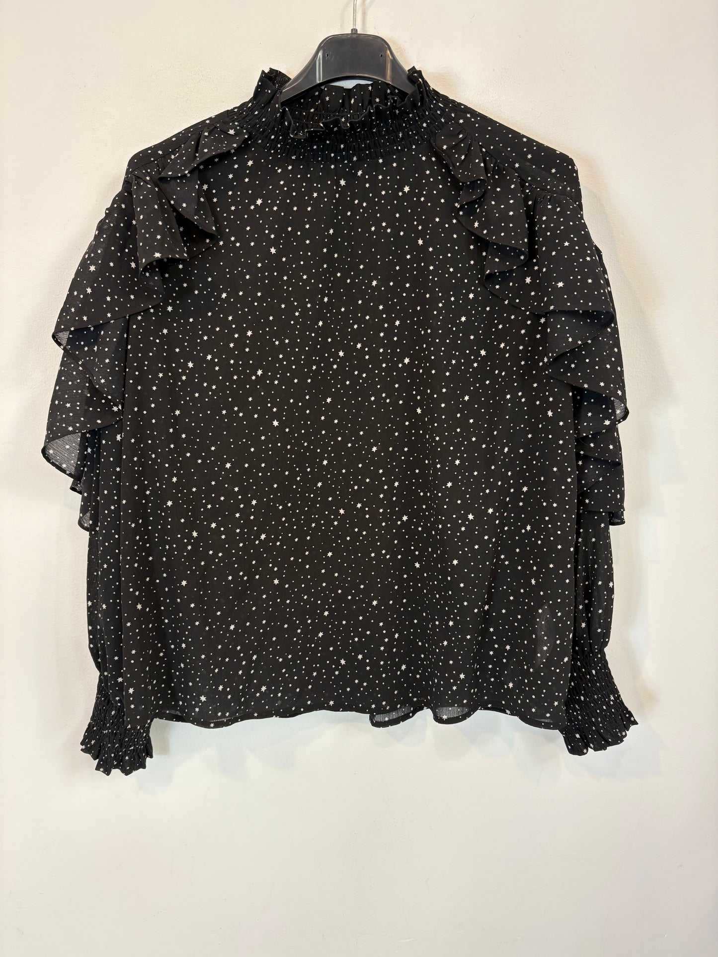 MAJE. Black star blouse S.1(s)