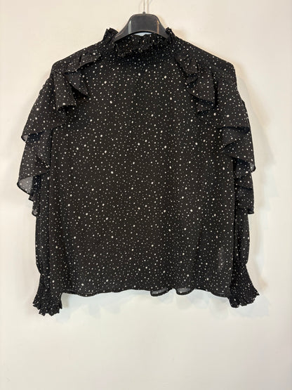 MAJE. Black star blouse S.1(s)