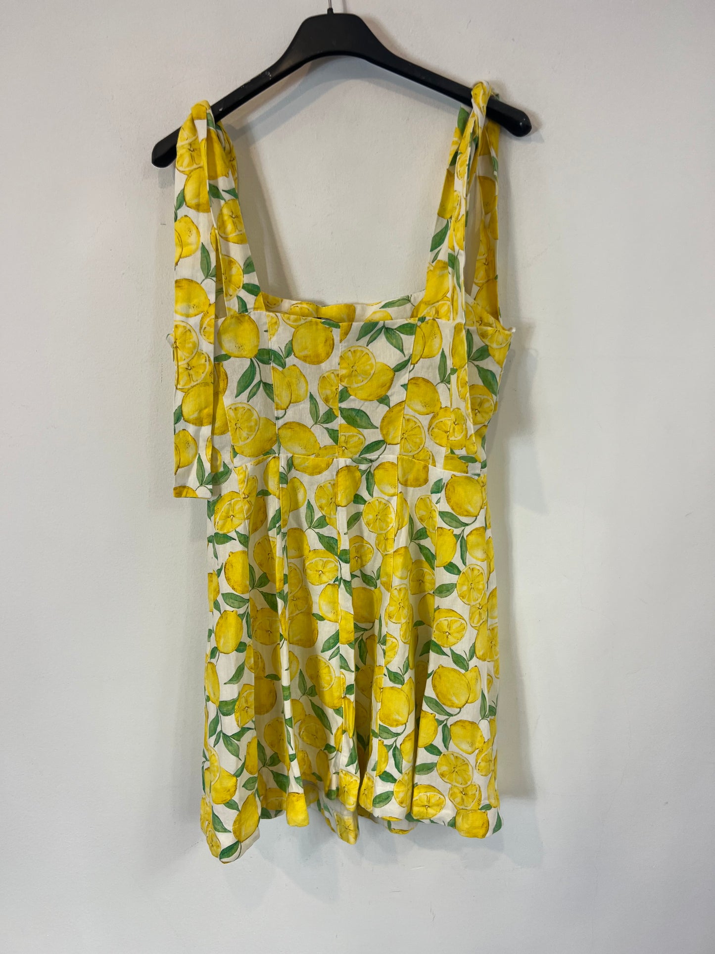 ZARA. Vestido estampado limones. T S