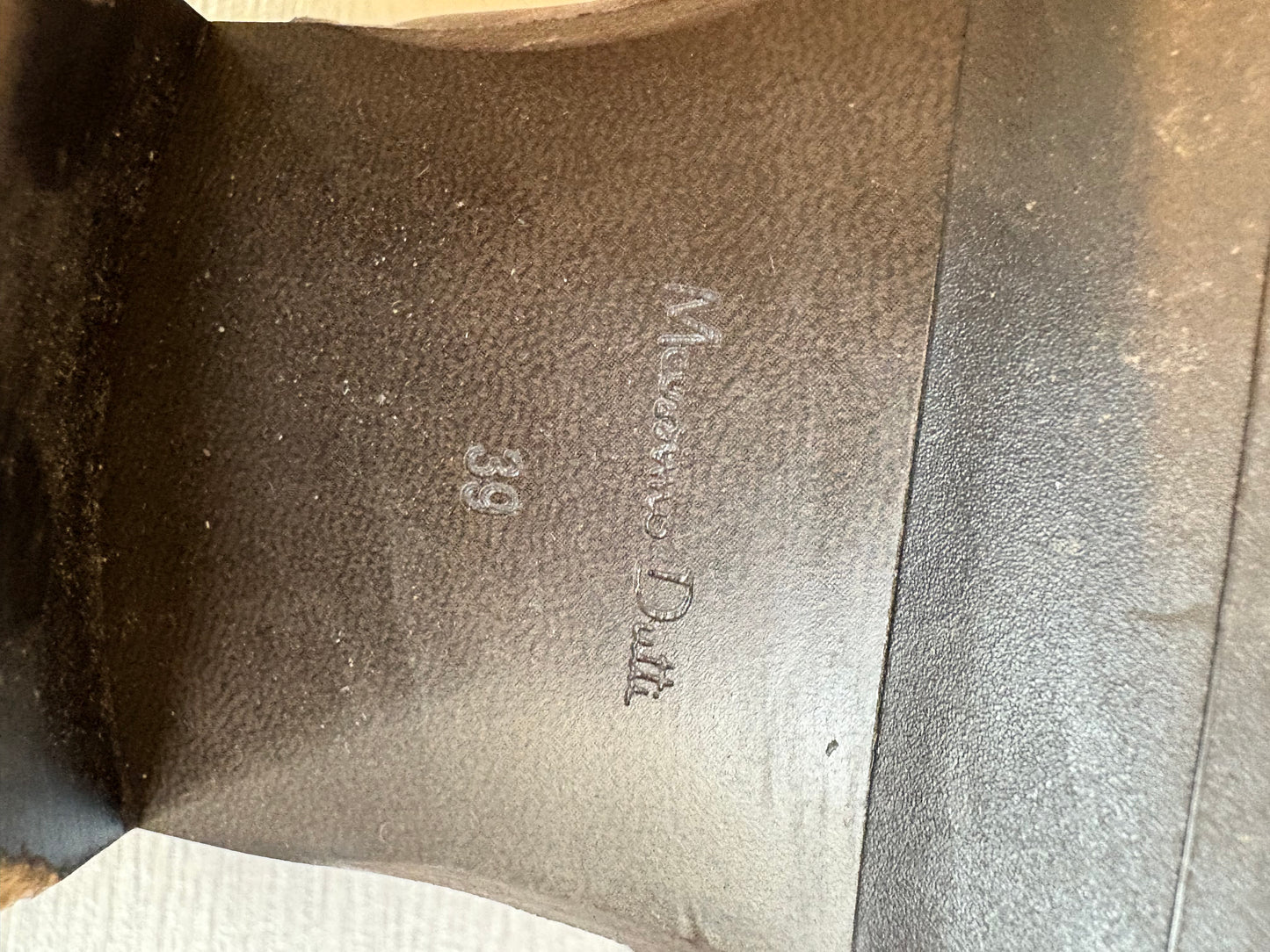 MASSIMO DUTTI. Botas camperas piel marrón