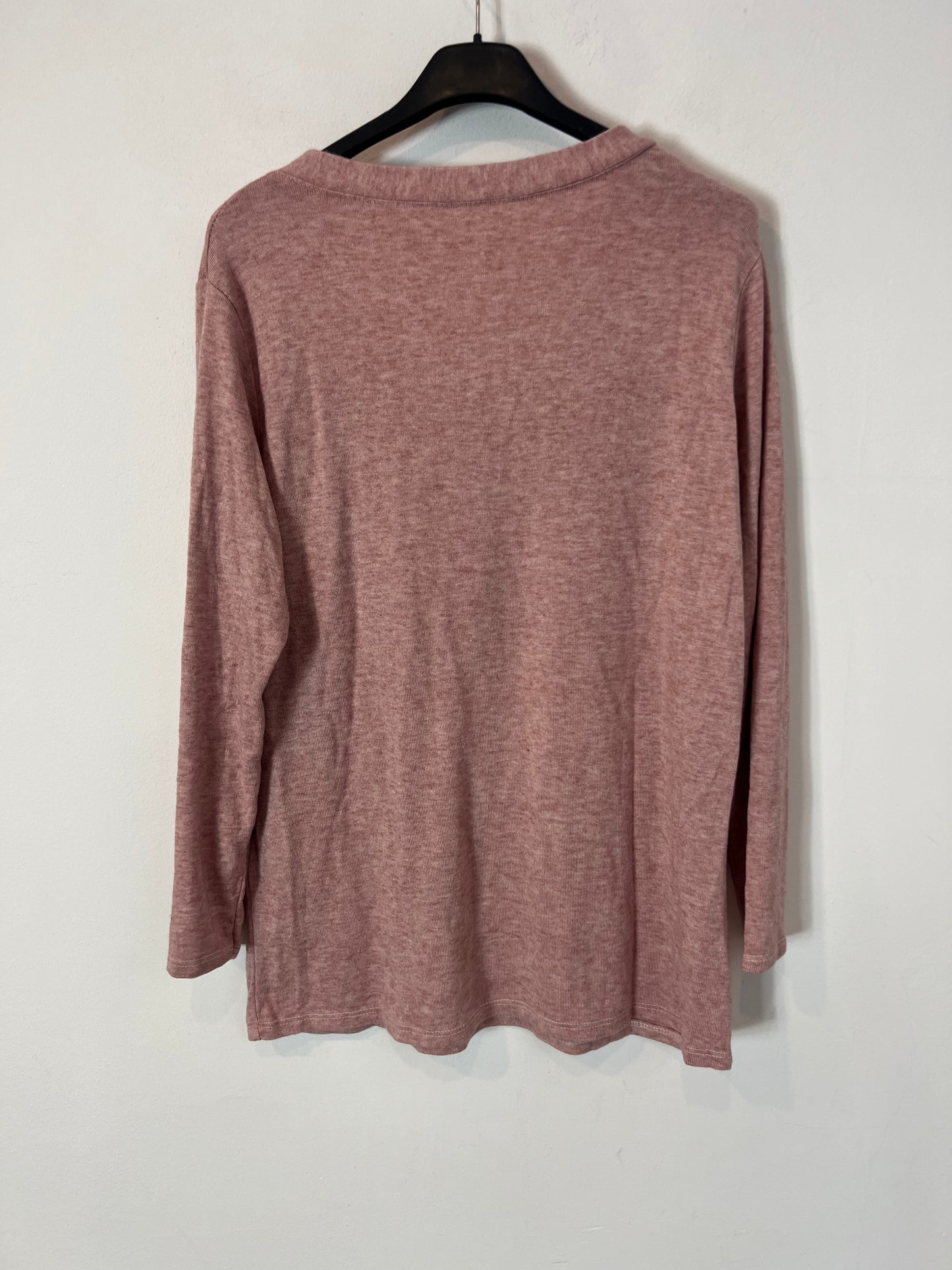 OTRAS. Top punto rosa jaspeado. T M