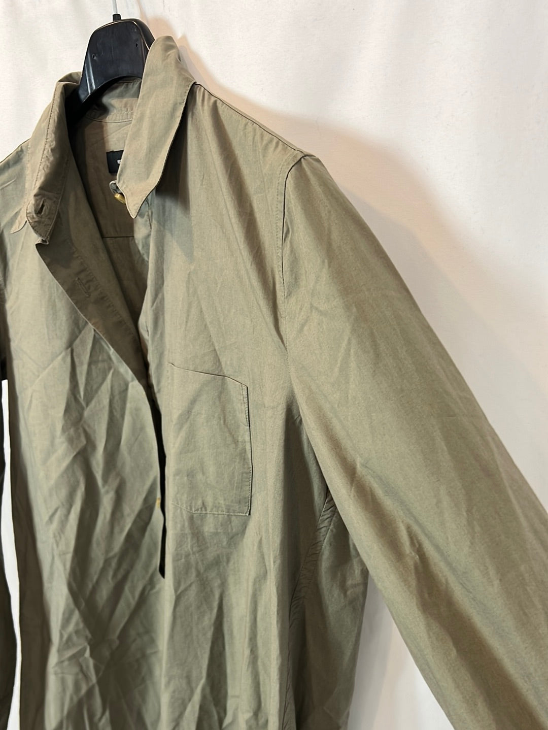 ISABEL MARANT. Vestido camisero verde T.36