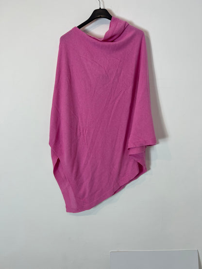 OTHERS. Asymmetrical pink poncho. YOU