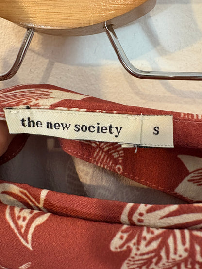 THE NEW SOCIETY. Conjunto blusa y falda cruzada