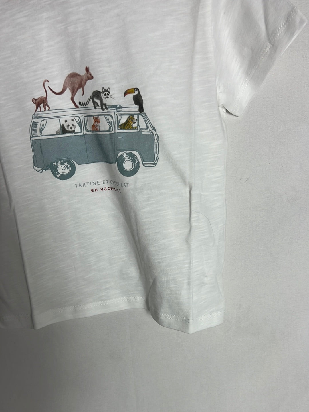 TARTINE ET CHOCOLAT. Cotton T-shirt with drawings. Age 4