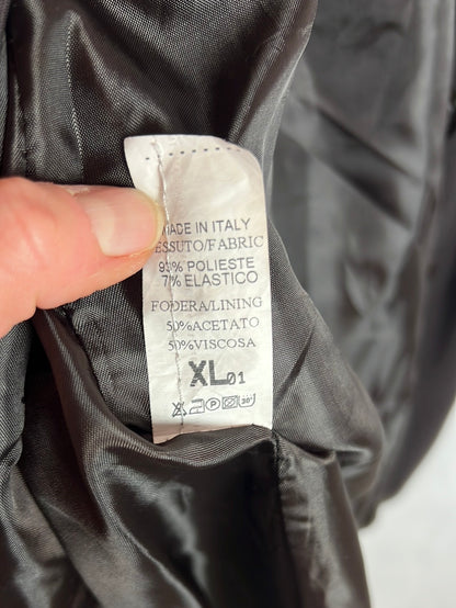 RIMINI. Total look: stretchy brown dress and jacket. Medium/Large