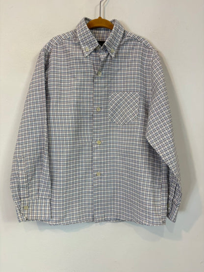 HUGO BITTI. Camisa niños cuadros azules. T 8años