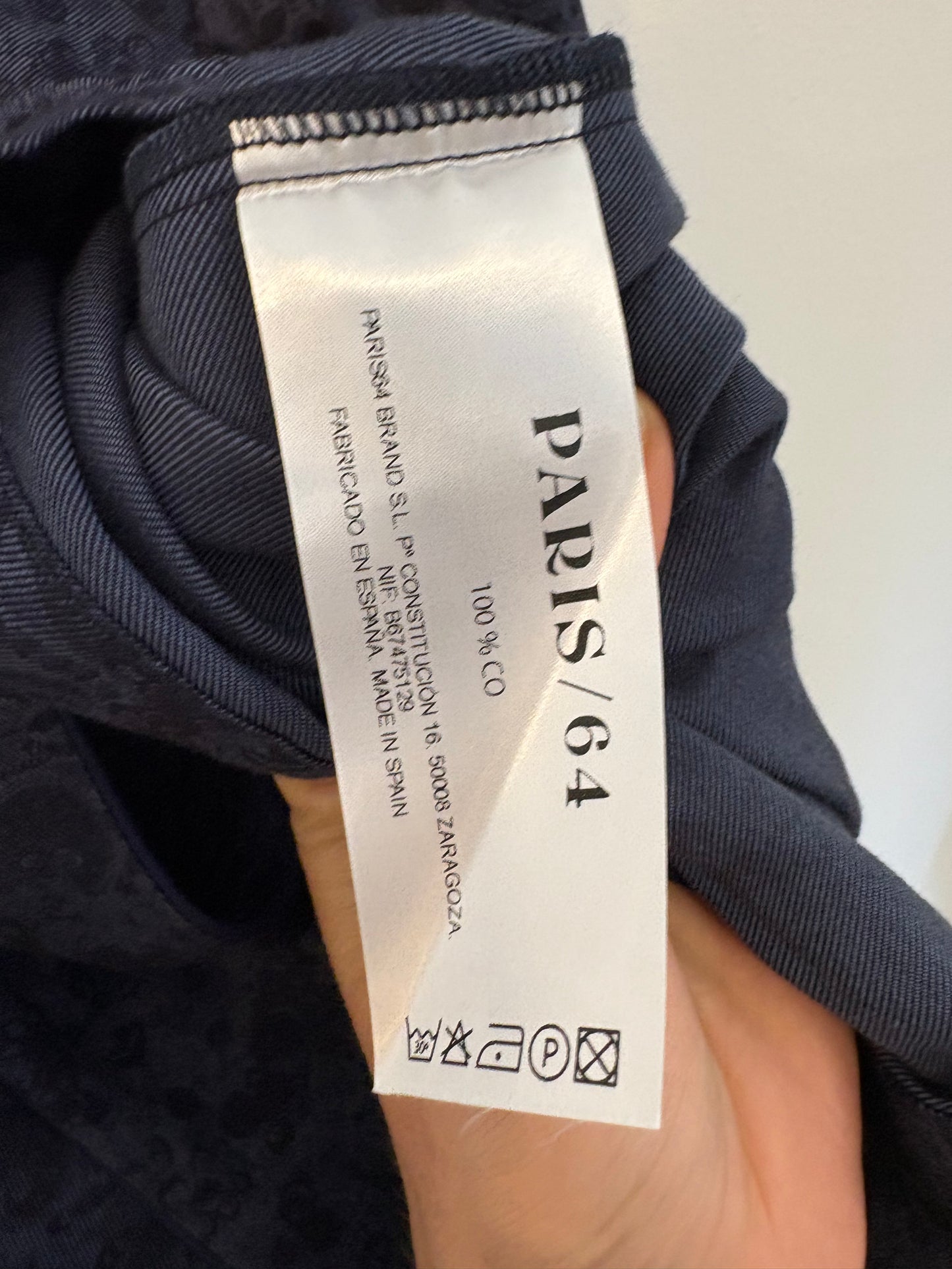 PARIS 64. Camisa Louise Paisley Blue