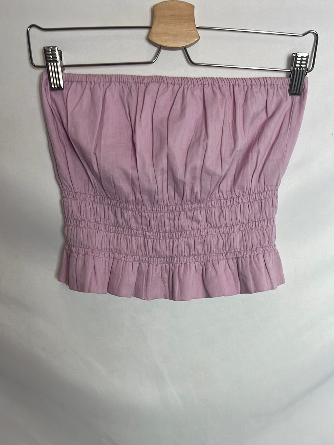 NICOLI. Top palabra de honor malva. TS