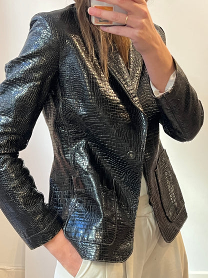 MISS SIXTY. Blazer polipiel efecto cocodrilo T.M