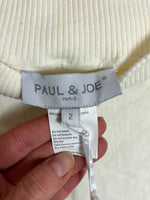 PAUL&JOE . Top algodón manga volante. T M