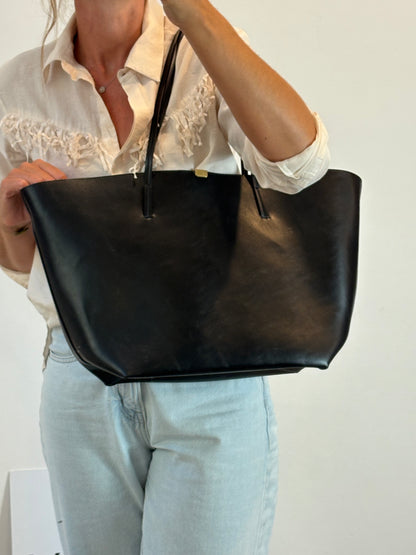 MANGO. Bolso shopper negro
