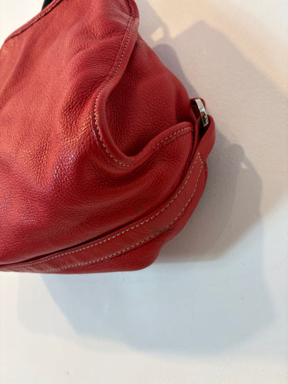 PURIFICACION GARCIA. Bolso de mano rojo