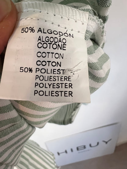 BOTELI. Camisa rayas verdes. T S