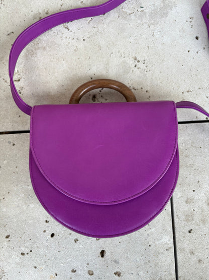 BAKARI. Bolso piel malva