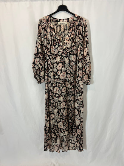 CHARLIE JOE. Asymmetrical print maxi dress. TS