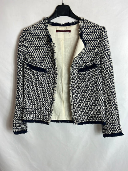 COMPTOIR DES COTONNIERS. Two-tone tweed jacket. T.S.