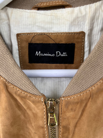 MASSIMO DUTTI. Vintage leather jacket TM (Tara)