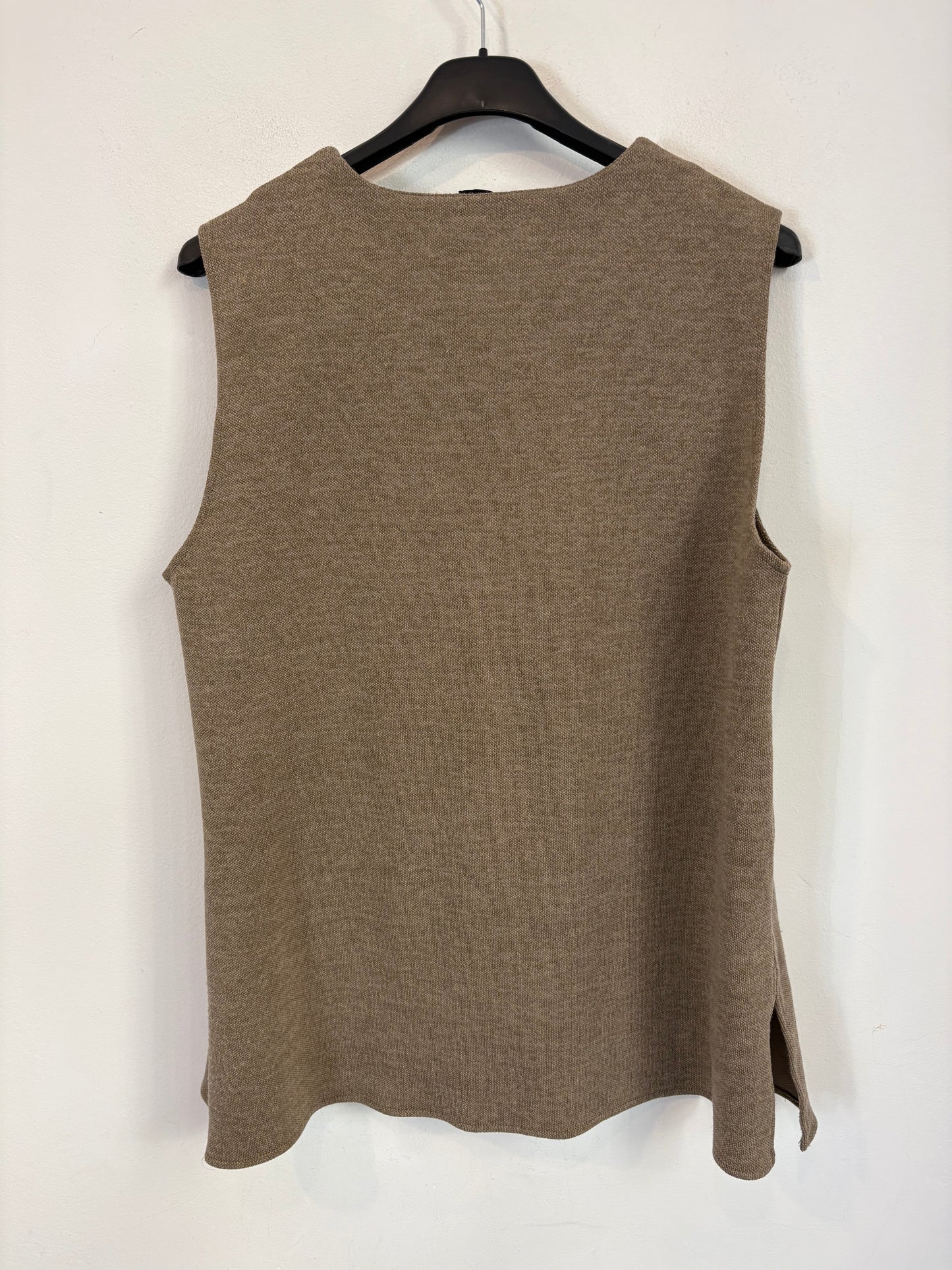 ZARA. Top punto marrón jaspeado