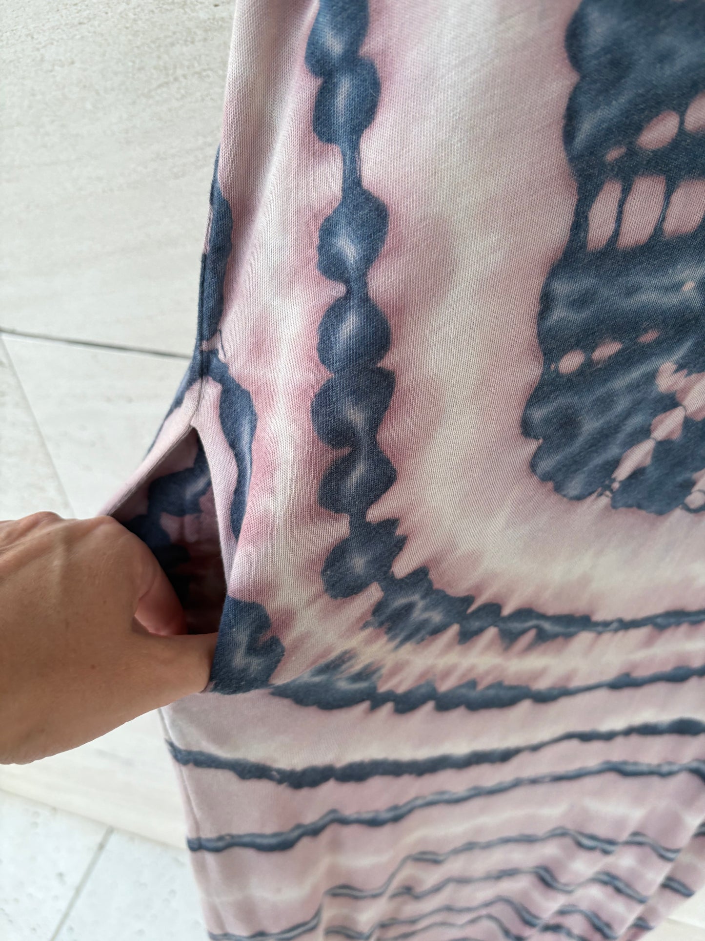 RAQUEL ALLEGRA. Vestido maxi algodón tie dye