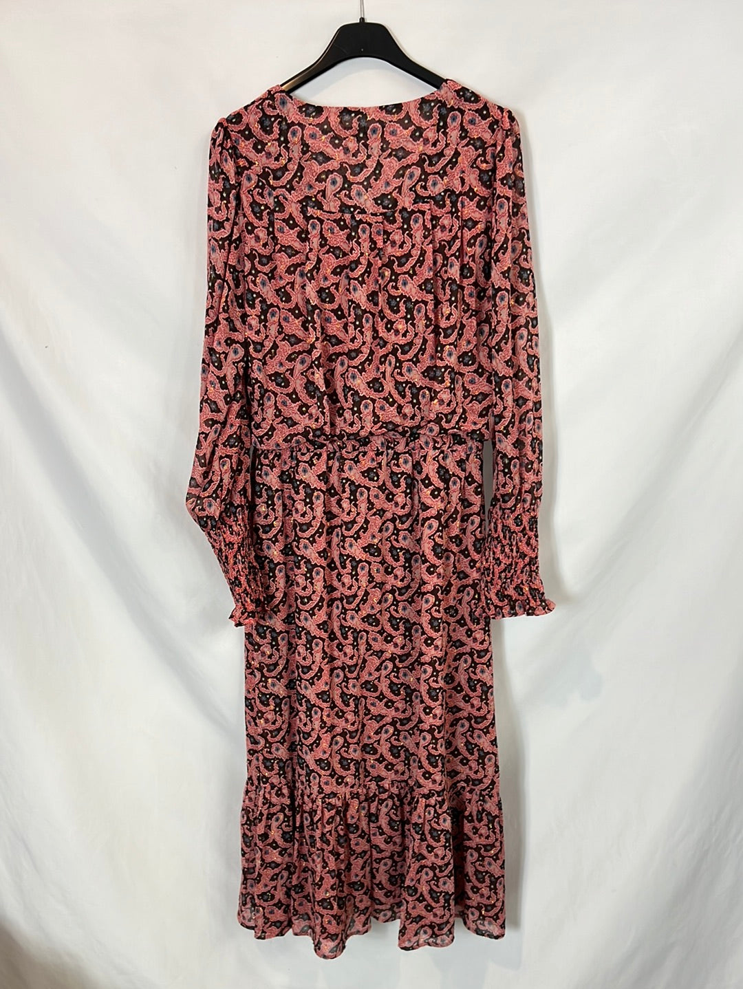 SUNCOO. Vestido midi estampado T.2(m)