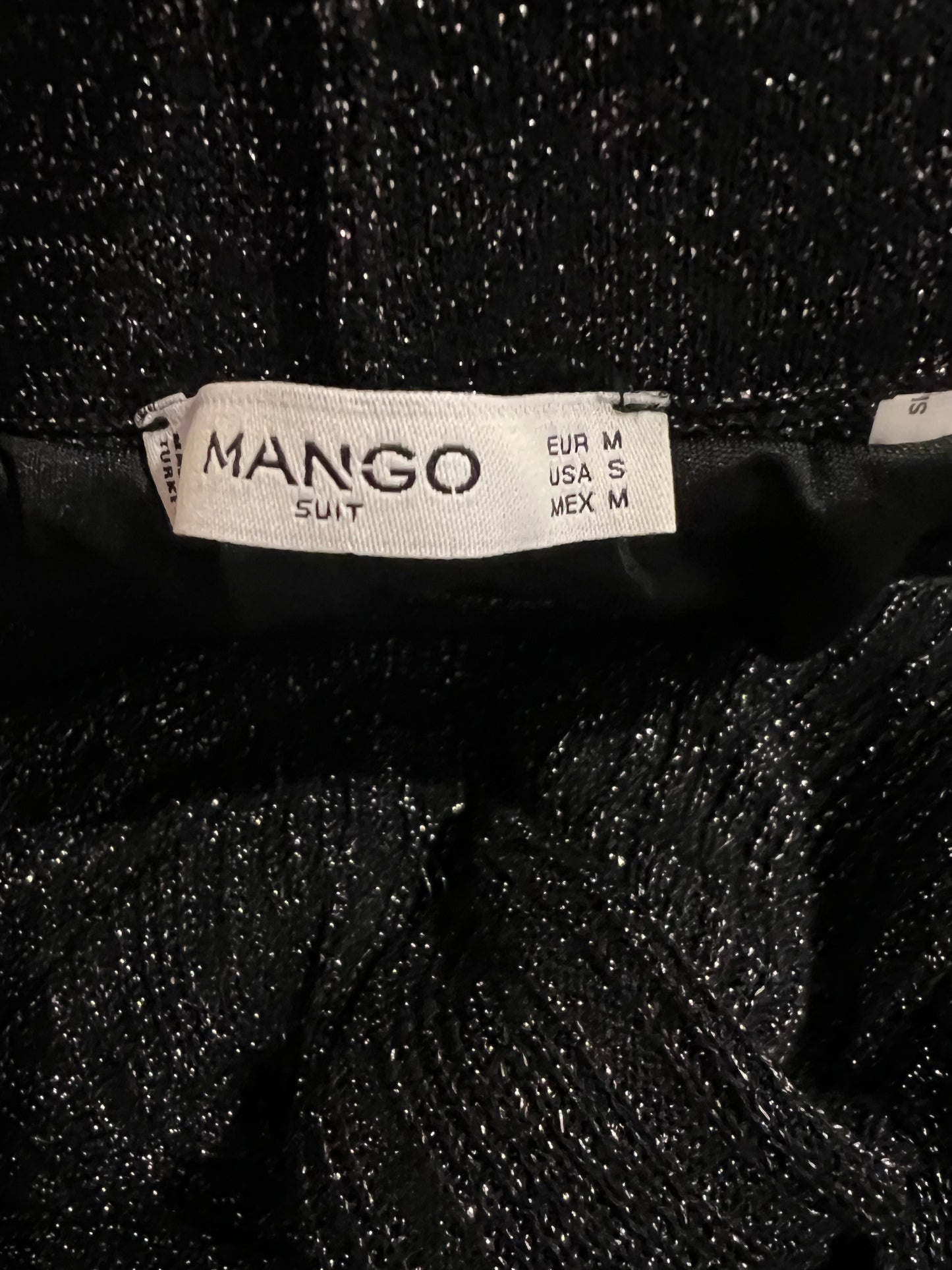 MANGO. Pantalón fluido fiesta T.m