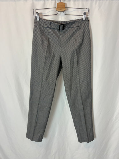 COMPTOIR DES COTONNIERS. Houndstooth pleated trousers. T.S.